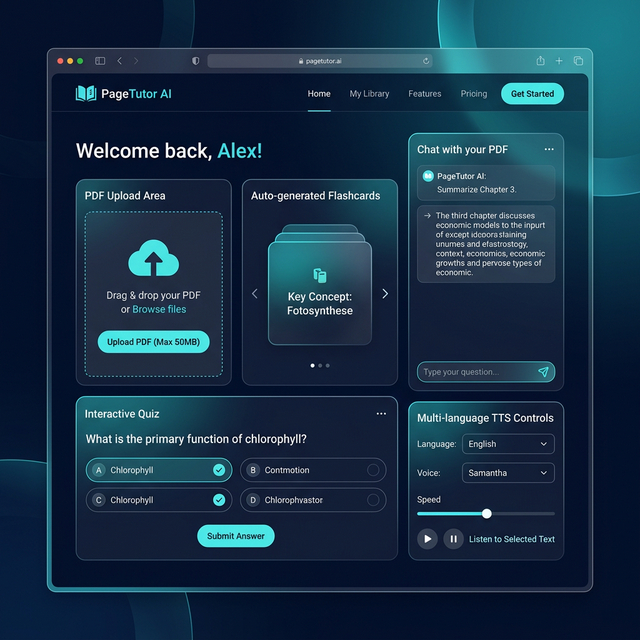 PageTutor AI PDF learning platform